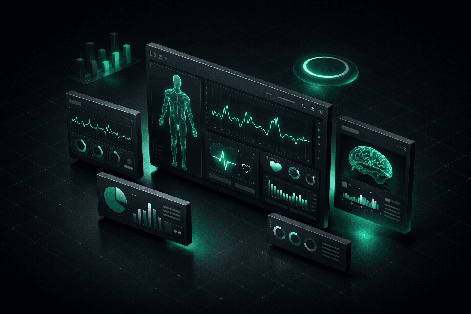 Health tracking dashboard visualization